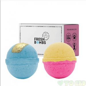 FRESH BOMBS - CBD BATH - PAIN RELIEF & SKIN BOOSTER BATH BOMB SET - 35MG