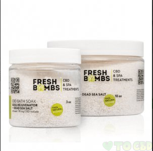 FRESH BOMBS - CBD BATH - SOUL REJUVENATOR SALT SOAK - 30MG-100MG