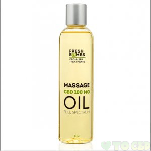 FRESH BOMBS - CBD TOPICAL - FULL SPECTRUM MASSAGE OIL - 100MG