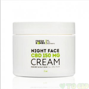 FRESH BOMBS - CBD TOPICAL - NIGHT FACE CREAM - 150MG