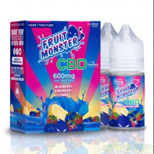 FRUIT MONSTER CBD - CBD VAPE - BLUEBERRY RASPBERRY LEMON - 600MG-2400MG