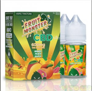 FRUIT MONSTER CBD - CBD VAPE - MANGO PEACH GUAVA - 600MG-2400MG
