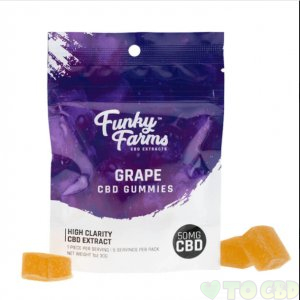 FUNKY FARMS - CBD GUMMIES - GRAPE - 50MG