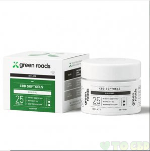 GREEN ROADS - CBD CAPSULES - ISOLATE ORIGINAL CAPS - 25MG