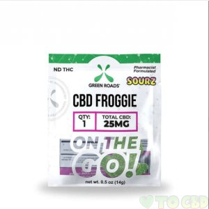 GREEN ROADS - CBD EDIBLE - FROGGIES SOURZ OTG - 25MG