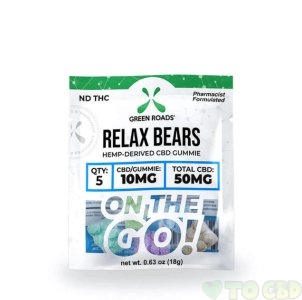 GREEN ROADS - CBD EDIBLE - RELAX BEARS OTG - 50MG
