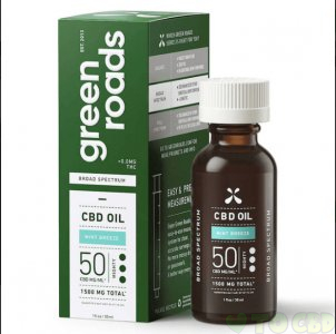 GREEN ROADS - CBD TINCTURE - BROAD SPECTRUM MINT BREEZE MIGHTY - 1500MG