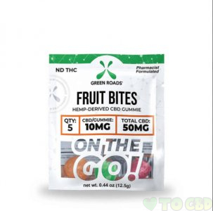 GREEN ROADS - CBD EDIBLE - FRUIT BITES OTG - 50MG