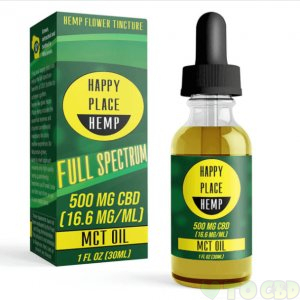 HAPPY PLACE HEMP - CBD TINCTURE - FULL SPECTRUM MCT OIL - 500MG-1000MG