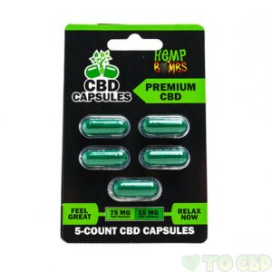 HEMP BOMBS - CBD CAPSULES - ORIGINAL - 75MG-1050MG