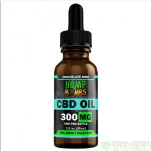HEMP BOMBS - CBD TINCTURE - BROAD SPECTRUM CHOCOLATE MINT OIL - 300MG-5000MG