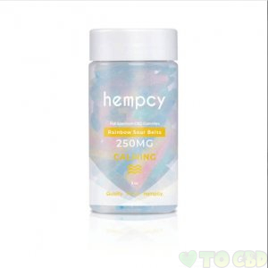HEMPCY - CBD EDIBLE - RAINBOW SOUR BELT GUMMIES - 250MG-1000MG