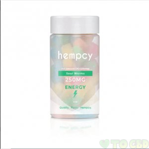 HEMPCY - CBD EDIBLE - SOUR WORM GUMMIES - 250MG-1000MG