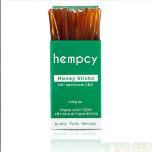 HEMPCY - CBD EDIBLE - HONEY STICKS 10 COUNT - 10MG