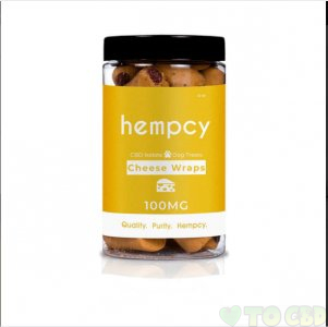 HEMPCY - CBD PET EDIBLE - CHEESE WRAPS - 100MG