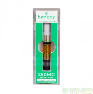 HEMPCY - CBD VAPE CARTRIDGE - ENERGY LEMON LIME - 250MG-500MG