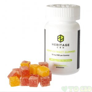 HERITAGE HEMP - CBD EDIBLE - GUMMIE 30 PACK - 10MG-25MG