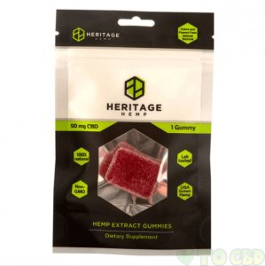 HERITAGE HEMP - CBD EDIBLE - GUMMIE SINGLE PACK - 50MG