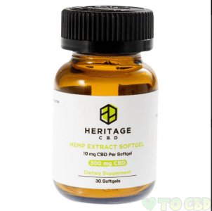HERITAGE HEMP - CBD SOFT GELS - 30 COUNT - 10MG-25MG