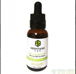 HERITAGE HEMP - CBD TINCTURE - UNFLAVORED - 300MG-1500MG