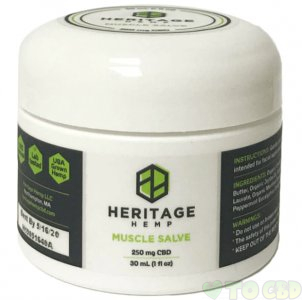 HERITAGE HEMP - CBD TOPICAL - MUSCLE SALVE 30ML - 250MG