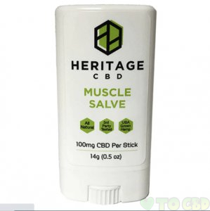HERITAGE HEMP - CBD TOPICAL - MUSCLE SALVE STICK - 100MG