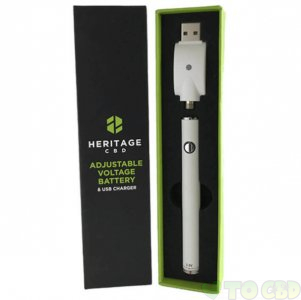 HERITAGE HEMP - CBD DEVICE - ADJUSTABLE VOLTAGE BATTERY