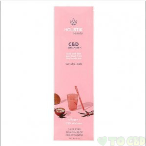 HOLISTIK WELLNESS - CBD DRINK MIX - BEAUTY STIR STIK - 10MG