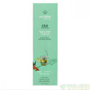 HOLISTIK WELLNESS - CBD DRINK MIX - RECOVER STIR STIK - 10MG