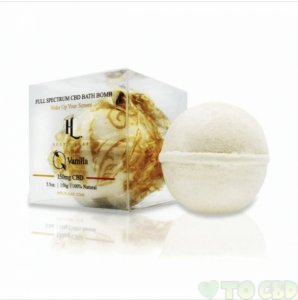 HOLY LEAF - CBD BATH - VANILLA BATH BOMB - 150MG