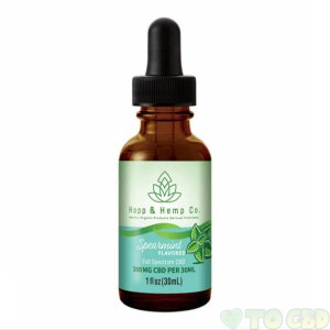 HOPP AND HEMP CO - CBD TINCTURE - SPEARMINT - 300MG-500MG