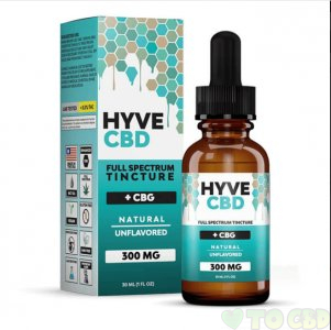 HYVE CBD - CBD TINCTURE - FULL SPECTRUM NATURAL+CBG - 300MG-1200MG