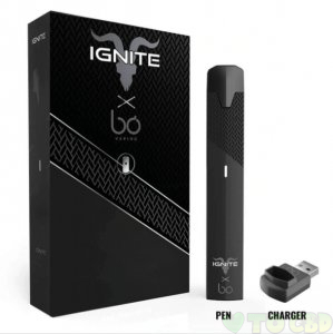 IGNITE CBD - CBD DEVICE - BLACK SOFT TOUCH RECHARGEABLE VAPE PEN