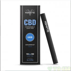 IGNITE CBD - CBD DISPOSABLE VAPE - SPEARMINT - 250MG