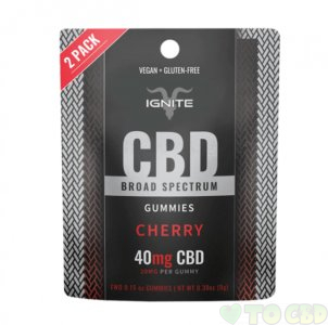 IGNITE CBD - CBD EDIBLE - BROAD SPECTRUM GUMMIES CHERRY - 20MG
