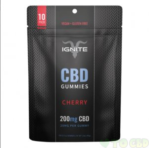 IGNITE CBD - CBD EDIBLE - ISOLATE GUMMIES CHERRY - 20MG