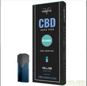 IGNITE CBD - CBD POD - COOL MENTHOL - 150MG