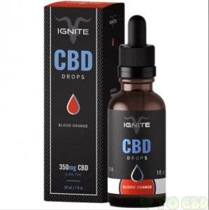 IGNITE CBD - CBD TINCTURE - BLOOD ORANGE DROPS - 350MG-1000MG