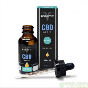 IGNITE CBD - CBD TINCTURE - TROPICAL FRUIT DROPS - 350MG-1000MG
