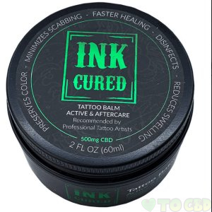 INK CURED - CBD TOPICAL - ACTIVE & AFTER CARE TATTOO BALM - 500MG-100MG