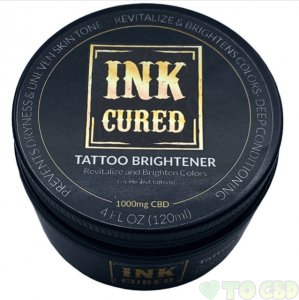 INK CURED - CBD TOPICAL - TATTOO BRIGHTENER BALM - 1000MG