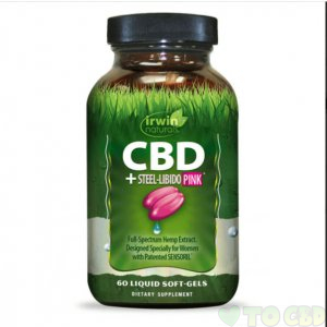 IRWIN NATURALS - CBD CAPSULES - CBD + STEEL LIBIDO PINK - 15MG