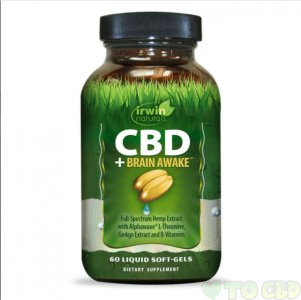 IRWIN NATURALS - CBD CAPSULES - CBD + BRAIN AWAKE - 30MG