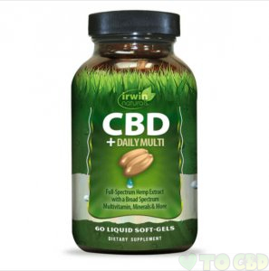 IRWIN NATURALS - CBD CAPSULES - CBD + DAILY MULTI - 30MG