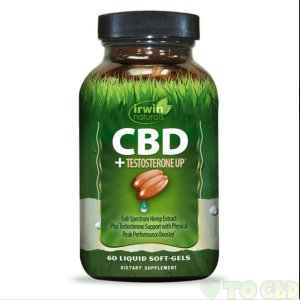 IRWIN NATURALS - CBD CAPSULES - CBD + TESTOSTERONE UP - 30MG