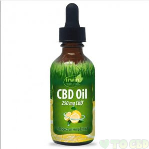 IRWIN NATURALS - CBD TINCTURE - FULL SPECTRUM LEMON OIL - 250MG