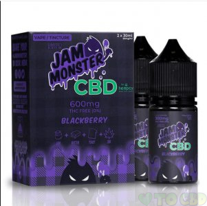 JAM MONSTER CBD - CBD VAPE - BLACKBERRY - 600MG-2400MG