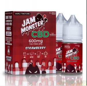 JAM MONSTER CBD - CBD VAPE - STRAWBERRY - 600MG-2400MG