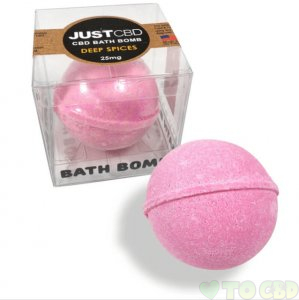 JUSTCBD - CBD BATH - DEEP SPICES BATH BOMB - 25MG