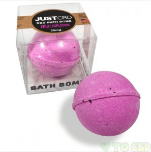 JUSTCBD - CBD BATH - FRUIT EXPLOSION BATH BOMB - 25MG